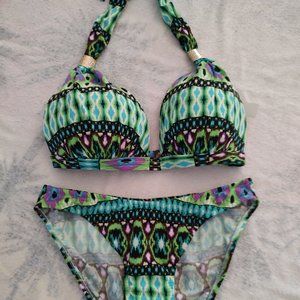 VENUS 2-PC PUSH-UP SWIMSUIT - "C" TOP;  6-BOTTOM